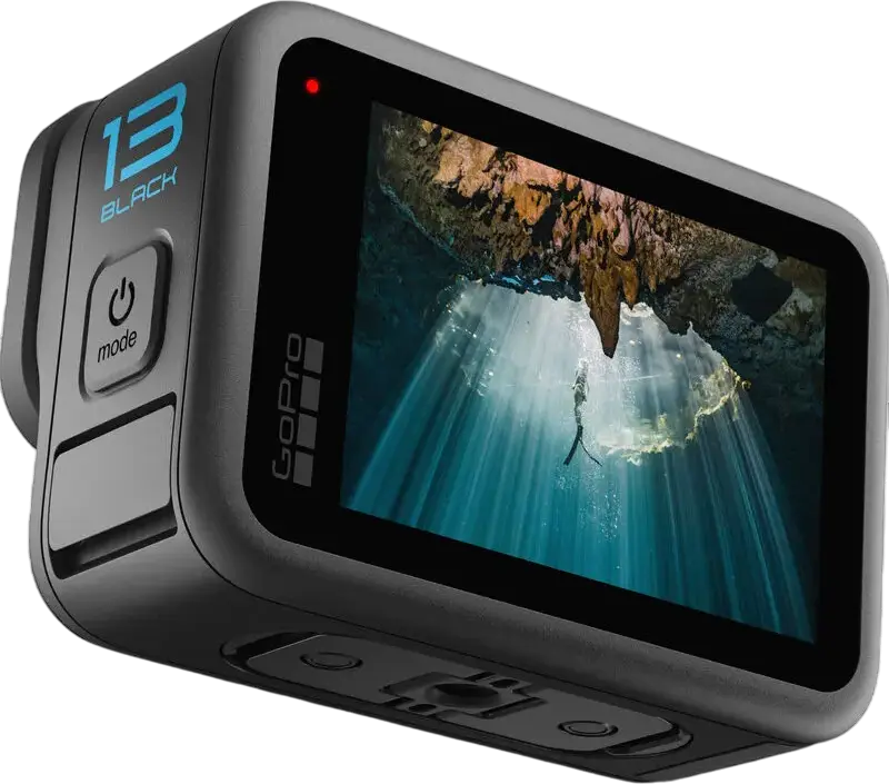 Camera Action GoPro HERO13 Black, Video 5.3K60, Foto 27MP, Stabilizare HyperSmooth 6.0, HDR 10-bit, Baterie Enduro 1900mAh, Wi-Fi 6, Negru