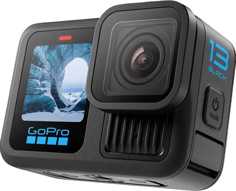 Camera Action GoPro HERO13 Black, Video 5.3K60, Foto 27MP, Stabilizare HyperSmooth 6.0, HDR 10-bit, Baterie Enduro 1900mAh, Wi-Fi 6, Negru