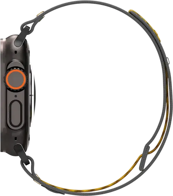 Спортивный ремешок Spigen Athlex Air из дышащего нейлона для Apple Watch Series 10, 9, 8, 7, 6, SE, Ultra 2, 42мм 44мм 45мм 46мм 49мм, на липучке, Черный