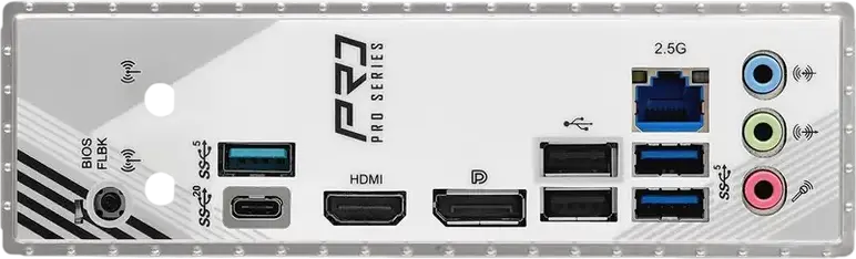 Placa de baza ASRock B860M PRO RS Micro-ATX LGA1851 Intel B860 DDR5 256GB 8666+MHz PCIe 5.0 x16 Blazing M.2 Gen5 LAN 2.5G HDMI 2.1 DP 1.4