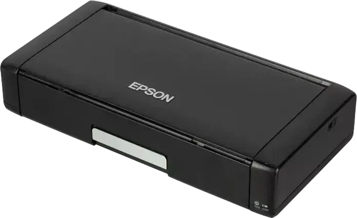Портативный струйный принтер A4 Epson WorkForce WF-100W, Wireless Wi-Fi Direct, 5760 x 1440 dpi, пигментные чернила, аккумулятор, черный