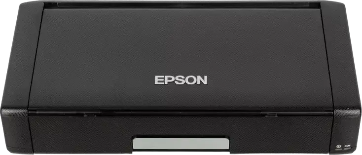Портативный струйный принтер A4 Epson WorkForce WF-100W, Wireless Wi-Fi Direct, 5760 x 1440 dpi, пигментные чернила, аккумулятор, черный