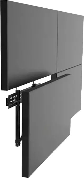 Reflecta PLANO Video Wall 60-6040 Professional Wall Mount for 37-70 inch Screens, Pop-Out Function, Powder Coated Steel, Black, Max Load 45kg