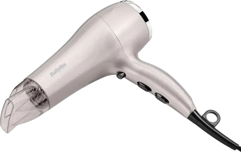 BaByliss D781E Professional Hair Dryer, 2300W, Titanium-Ceramic Heating Element, Ionic Technology, Cold Air Shot, Concentrator Nozzle, Pink