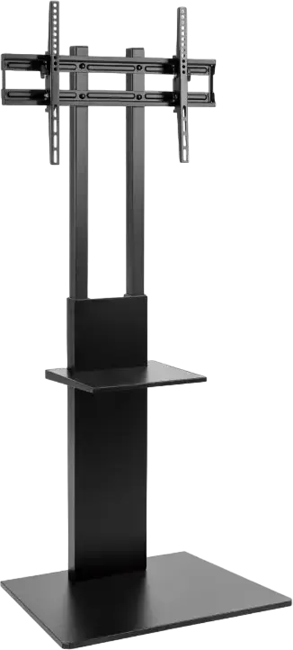 Suport TV de Podea Reflecta Elegant 70S, Otel Vopsit Electrostatic Negru, pentru Ecrane 37-70 inch, VESA pana la 600x400, Reglabil pe Inaltime, Inclinare +7/-10
