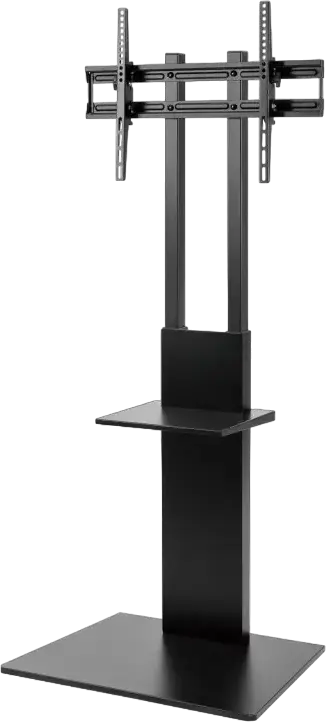 Suport TV de Podea Reflecta Elegant 70S, Otel Vopsit Electrostatic Negru, pentru Ecrane 37-70 inch, VESA pana la 600x400, Reglabil pe Inaltime, Inclinare +7/-10