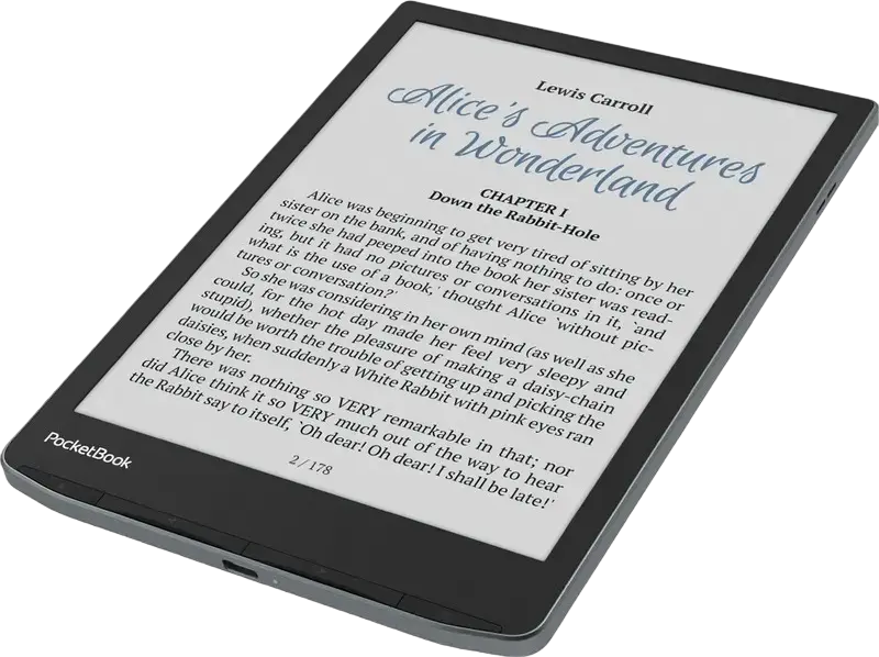 Электронная книга PocketBook InkPad Color 3, цветной экран E Ink Kaleido 3 7.8 дюйма, память 32 ГБ, водонепроницаемость IPX8, Wi-Fi, Bluetooth, USB Type-C