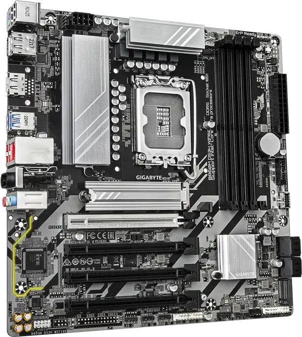 Placă de bază Gigabyte B860M DS3H WIFI6E, LGA1851, Intel B860, Micro-ATX