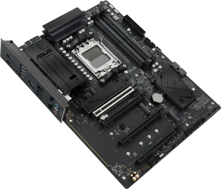 Placa de baza ASUS B850 MAX GAMING WIFI AM5 ATX, Chipset AMD B850, DDR5 256GB, PCIe 5.0, 3x M.2, Wi-Fi 6E, Bluetooth 5.4, pentru Ryzen 9000/8000/7000