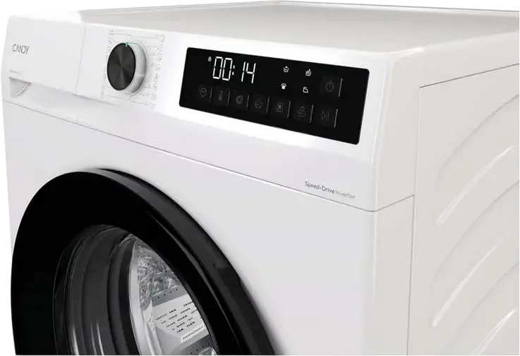 Candy GD 48SB6-S ProWash 300 Front Load Washing Machine, 8kg, 1400rpm, Energy Class A, Inverter BPM Motor, Steam Cleaning, AI Silent Motion, White