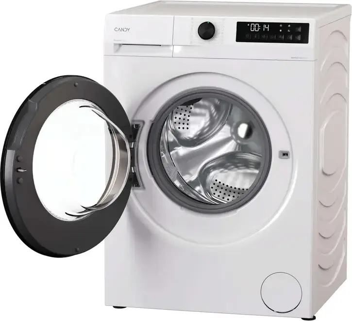 Candy GD 48SB6-S ProWash 300 Front Load Washing Machine, 8kg, 1400rpm, Energy Class A, Inverter BPM Motor, Steam Cleaning, AI Silent Motion, White