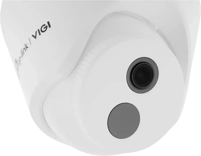 TP-Link VIGI C440I 4MP Turret IP Security Camera, 2.8mm Lens, 30m IR Night Vision, H.265+ Compression, PoE Support, ONVIF, White