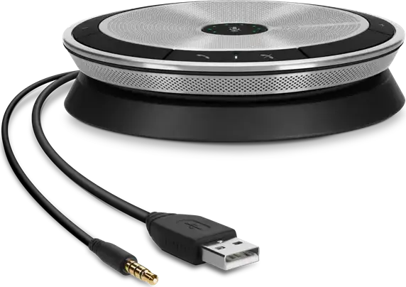 Speakerphone Portabil EPOS Expand SP 20 ML, Microfon Omnidirectional, Conectivitate USB si 3.5mm, Baterie 20h, Claritate Voce HD, Argintiu