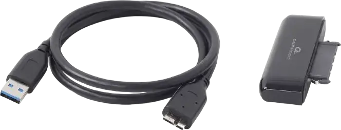 Cablexpert AUS3-02 USB 3.0 to SATA 2.5 inch HDD SSD Adapter Cable, SATA III 6Gb/s, 600 MBps Transfer Speed, Compatible with Seagate GoFlex, Black