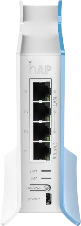 Router Wireless MikroTik hAP lite TC (RB941-2nD-TC) Access Point, CPU 650MHz, 32MB RAM, Wi-Fi 2.4GHz 300Mbps, 4 Porturi Ethernet 10/100 Mbps, RouterOS