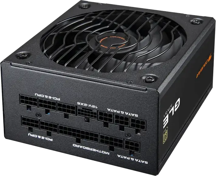 Sursa de Alimentare Cougar GLE 1000, 1000W, Eficienta 80 PLUS Gold, ATX 3.1, Complet Modulare, PFC Activ, Ventilator 135mm, Negru