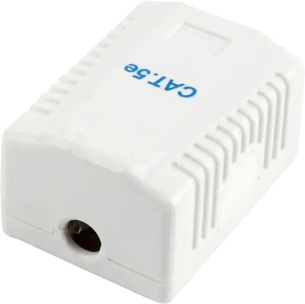 Cablexpert MVS-2S6-01 Surface Mount Network Box, 2-Port STP Cat6, White, 80 x 80 x 32 mm