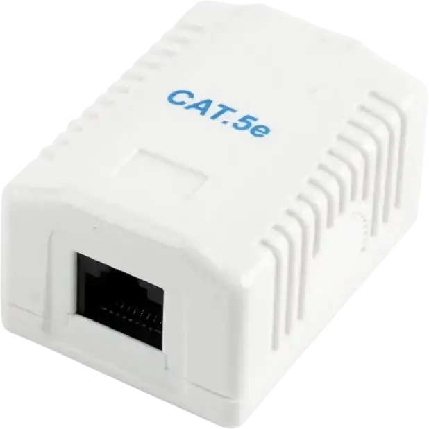 Priză pentru montare pe perete Cablexpert MVS-2S6-01, Alb