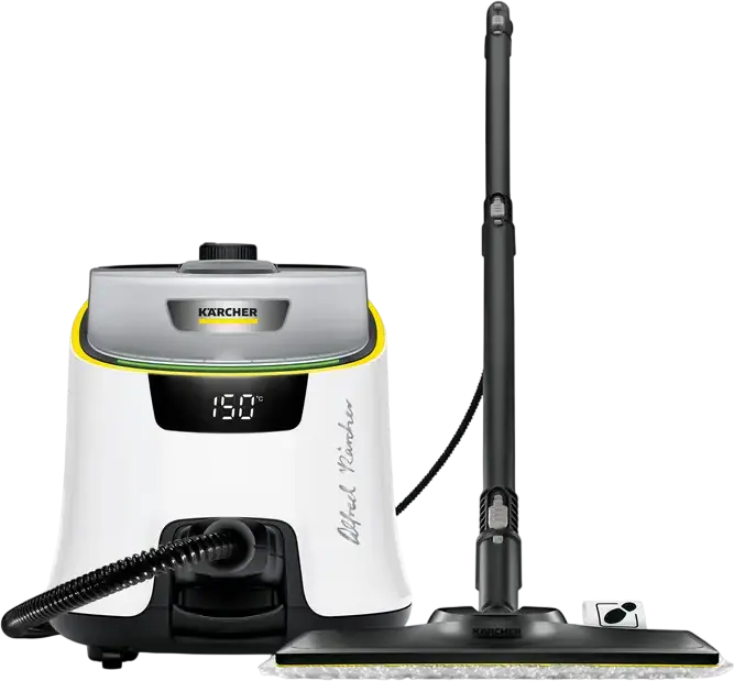 Karcher SC 5 Deluxe Signature Line Aspirator cu Abur 1.513-491.0, 4 bar, 2250W, Rezervor 1300ml, VapoHydro, Indicator Temperatura LED, Alb
