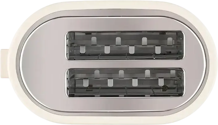 Zelmer ZTS7632F 2-Slice Toaster, 750W, 7 Browning Levels, Defrost and Reheat Functions, Cool-Touch Plastic Housing, Removable Crumb Tray, Beige