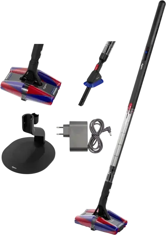 Dyson PencilVac Fluffycones Cordless Stick Vacuum, Hyperdymium 140k Motor, HEPA Filtration, Fluffycones Anti-Tangle Head, LED Light, Black