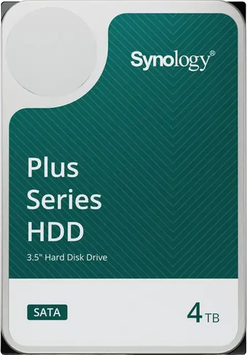 Жесткий диск Synology HAT3300 серии Plus 4ТБ 3.5 дюйма SATA, технология записи CMR, поддержка обновлений прошивки DSM для систем хранения Synology
