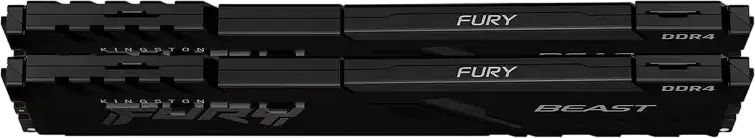 Оперативная память Kingston FURY Beast 64ГБ (2x32ГБ) DDR4 3200МГц PC4-25600 CL16 комплект KF432C16BBK2/64 Dual Rank Non-ECC DIMM с радиатором для ПК