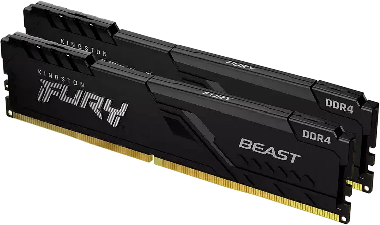 Memorie RAM Kingston FURY Beast, DDR4 SDRAM, 3200 MHz, 64GB, KF432C16BBK2/64