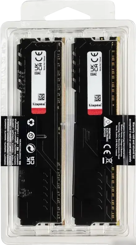 Оперативная память Kingston FURY Beast 64ГБ (2x32ГБ) DDR4 3200МГц PC4-25600 CL16 комплект KF432C16BBK2/64 Dual Rank Non-ECC DIMM с радиатором для ПК