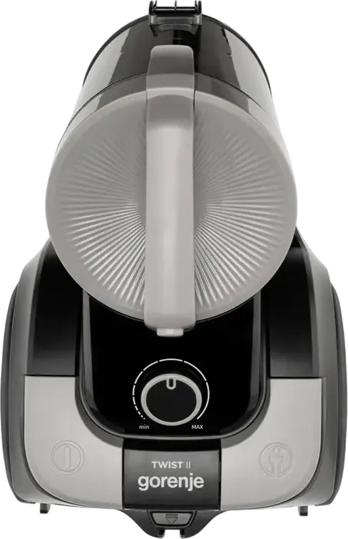 Gorenje VCE01TABKG Twist II Bagless Vacuum Cleaner, 950W, 140W Suction, 3.3L Container, Double HEPA Filtration, Multicyclonic Power, Black