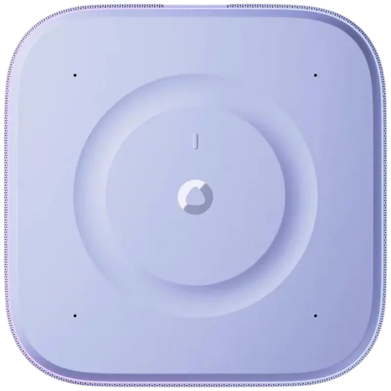 Yandex Station 3 Smart Speaker with Alisa Voice Assistant, 50W RMS Power, 5 Speakers and Passive Radiators, LED Clock Display, RGB Lighting, Violet