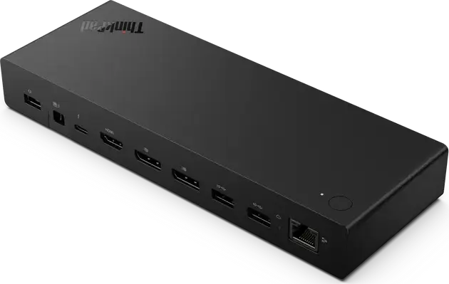 Док-станция Lenovo ThinkPad Thunderbolt 4 Smart Dock Gen2 7500, 12 портов, 40 Гбит/с, PD 100 Вт, поддержка 8K@60Гц/4K@144Гц, адаптер 135 Вт, черный