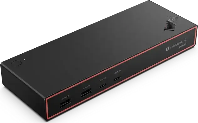 Док-станция Lenovo ThinkPad Thunderbolt 4 Smart Dock Gen2 7500, 12 портов, 40 Гбит/с, PD 100 Вт, поддержка 8K@60Гц/4K@144Гц, адаптер 135 Вт, черный