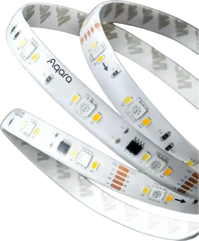 Aqara LED Strip T1 RGB CCT Smart Light Strip, 2m, Zigbee 3.0, Matter, Apple Home, Alexa, Google Home, IP44 Waterproof, Music Sync, Cuttable & Extendable