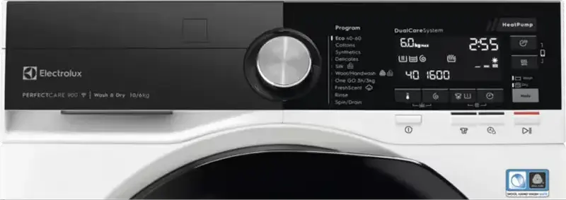 Masina de spalat si uscat Electrolux PerfectCare 900 EW9WN161BCE, cu pompa de caldura, 10kg spalare/6kg uscare, 1600 rpm, SteamCare, Wi-Fi, Clasa A