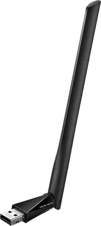 Adaptor Wireless USB Mercusys MU6H AC650 Dual Band, Viteza 433Mbps/200Mbps, Antenă Externă High Gain 5dBi Rotativă, Compatibil Windows