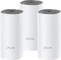 TP-Link Deco E4 Whole Home Mesh Wi-Fi System AC1200 Dual-Band Wi-Fi 5, 3-pack, Seamless Roaming, MU-MIMO, Beamforming, Parental Controls, White