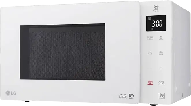LG MH6535GIH Combination Microwave with Smart Inverter, 25L Capacity, 1000W Microwave, 900W Quartz Grill, 32 Auto Programs, White