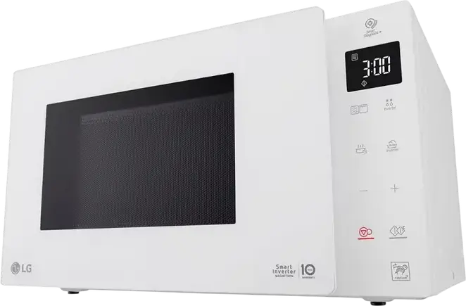 LG MH6535GIH Combination Microwave with Smart Inverter, 25L Capacity, 1000W Microwave, 900W Quartz Grill, 32 Auto Programs, White