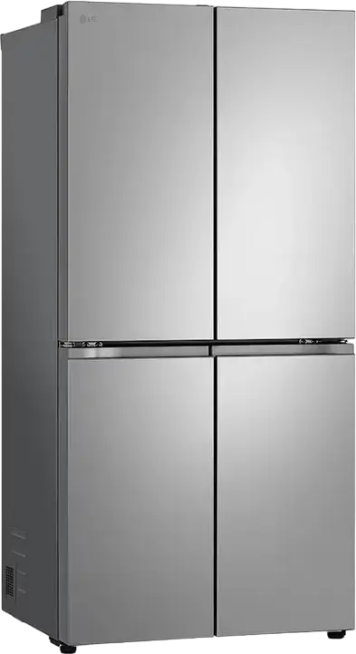 LG GMB860PYDE Side-by-Side Multi-door Refrigerator, 530L Total Capacity, No Frost, Linear Inverter Compressor, DoorCooling+, ThinQ Smart Control, Silver