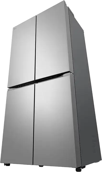 LG GMB860PYDE Side-by-Side Multi-door Refrigerator, 530L Total Capacity, No Frost, Linear Inverter Compressor, DoorCooling+, ThinQ Smart Control, Silver