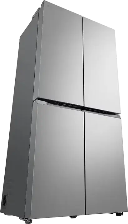 LG GMB860PYDE Side-by-Side Multi-door Refrigerator, 530L Total Capacity, No Frost, Linear Inverter Compressor, DoorCooling+, ThinQ Smart Control, Silver