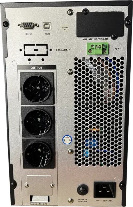 UPS Ultra Power PT-3KS Online 3000VA 2700W Sursa de Alimentare Neinterruptibila Tower Unda Sinusoidala Ecran LCD RS-232 USB Slot SNMP Carcasa Metalica