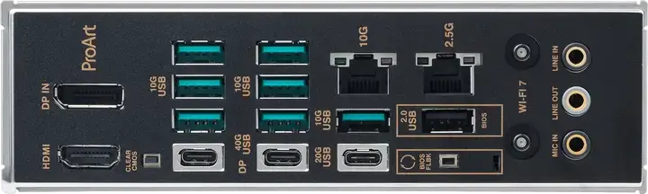 Placa de baza ASUS ProArt X870E-CREATOR WIFI AM5 AMD X870E ATX DDR5 256GB PCIe 5.0 Wi-Fi 7 Ethernet 10Gb USB4 40Gbps pentru Ryzen 9000 8000 7000