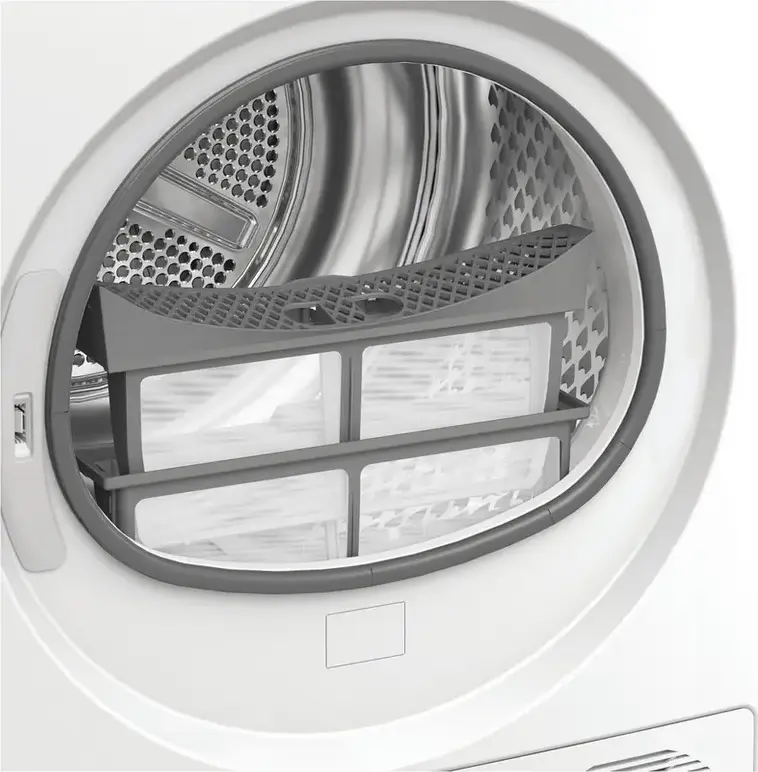 Uscator Whirlpool WP B9X WBS EE cu pompa de cald, condensare, capacitate 9kg, clasa energetica A+++, HomeWhiz Wi-Fi, Steam Refresh, Alb/Negru, 84.6x59.8x67.4 cm