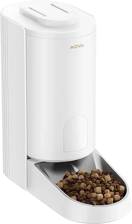 Автоматическая кормушка для животных Mova PF10 Pro, объем 3.4 л, миска из нержавеющей стали 304, управление через приложение с весами и датчиком остатков