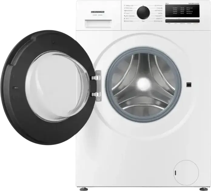 Heinner HWM-HMN7012IVSMA Slim Front-Load Washing Machine, 7kg, 1200 rpm, Inverter Motor, Energy Class A, 15 Programs, Steam Care, LED Display, White