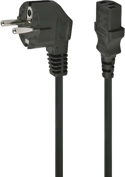 Cablexpert PC-186-VDE-10M Power Cable, Schuko CEE 7/4 to IEC C13, H05VV-F PVC, VDE Certified, 1.0mm2, 10A 250V, Black, 10m