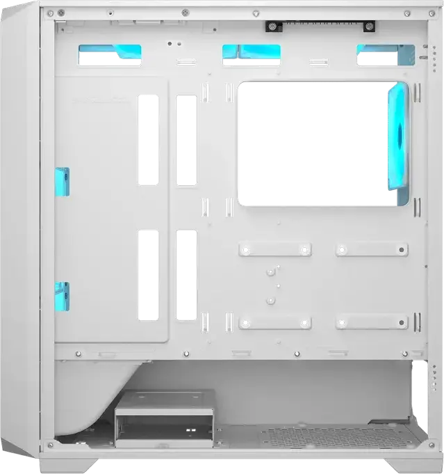 Carcasa Mid Tower Cougar MX600 Air PRO, Albă, Panou frontal Air Mesh, Sticla Temperata, 6 Ventilatoare ARGB PWM, Suport E-ATX, Radiator 360mm, USB-C 3.2 Gen 2