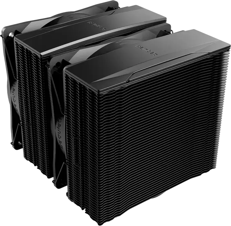 be quiet! Pure Rock Pro 3 LX Double-Tower CPU Air Cooler, BK043, 250W TDP, ARGB Light Wings LX 120mm PWM Fans, Intel 1851/1700/1200 AMD AM5/AM4, Black